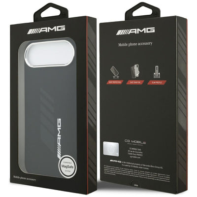 AMG Silicone Oversize Rhombs MagSafe Case for iPhone Air - Black — Mercedes