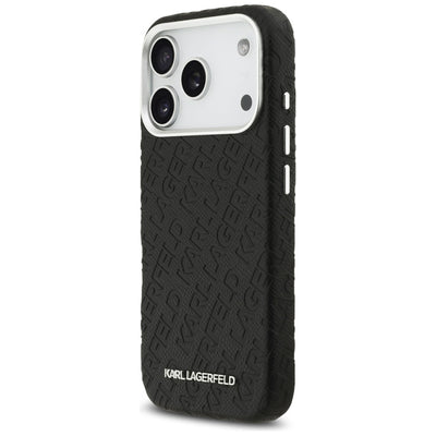 Karl Lagerfeld FW Stamped Karl MagSafe Case for iPhone 17 Pro - Black