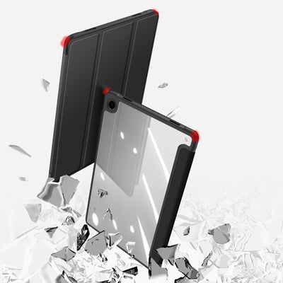 Dux Ducis Toby Armored Flip Case for Samsung Galaxy Tab A11 Plus/A9 Plus - Black