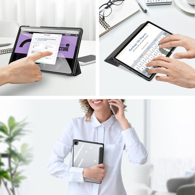Dux Ducis Toby Armored Flip Case for Samsung Galaxy Tab A11 Plus/A9 Plus - Black