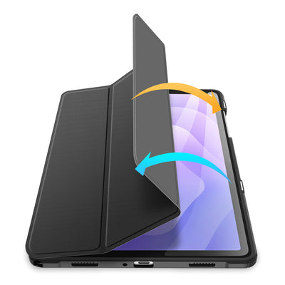 Dux Ducis Toby Armored Flip Case for Samsung Galaxy Tab A11 Plus/A9 Plus - Black