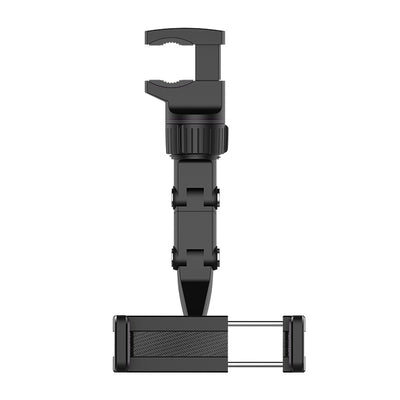 Adjustable car rearview mirror holder for smartphone black — Hurtel