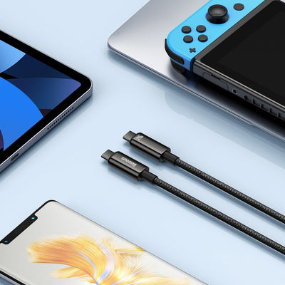 Baseus CAWJ040001 USB-C - USB-C cable 240W 480Mb/s 1m - black