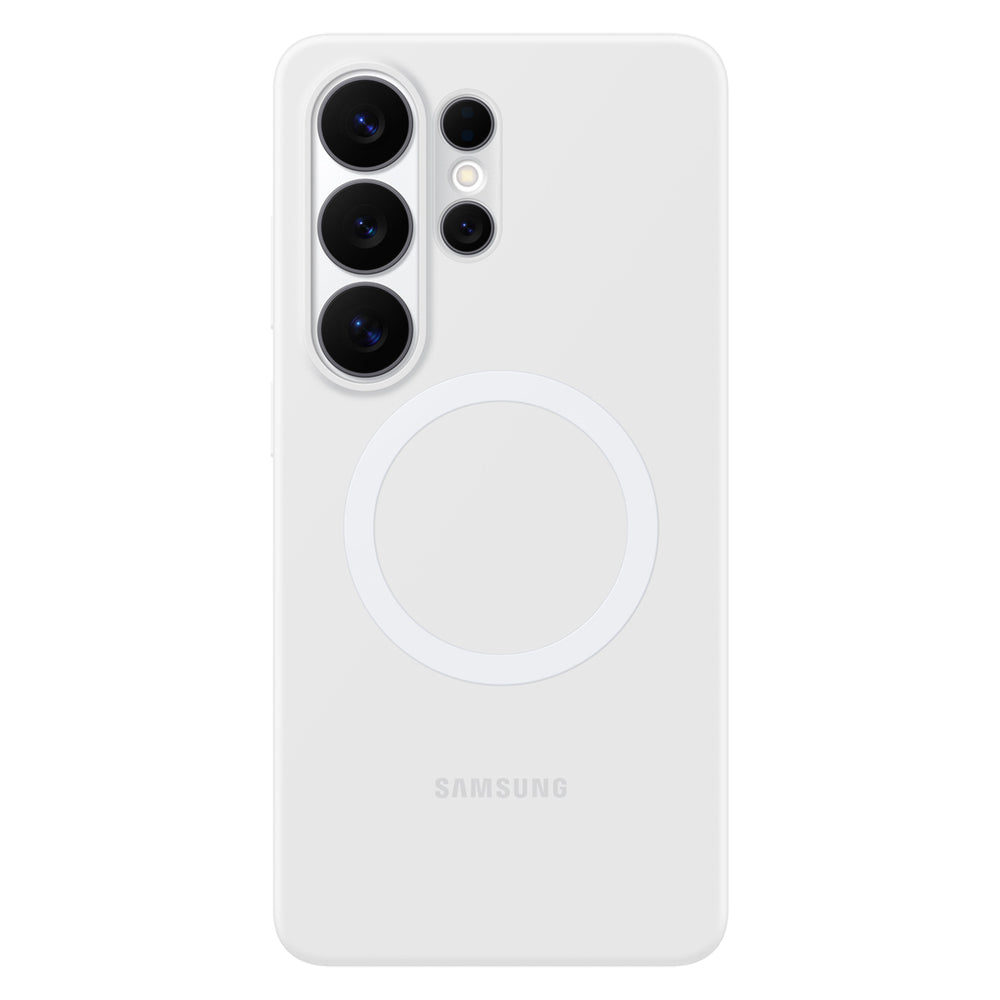 Samsung Silicone Magnet Case for Samsung Galaxy S26 Ultra, MagSafe Compatible - White