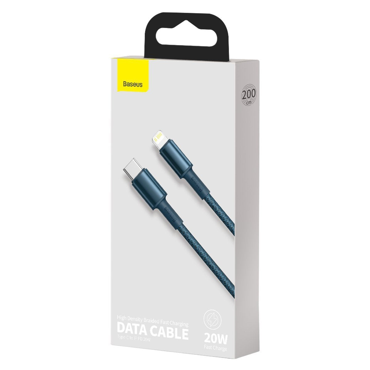 Baseus High Density Braided Cable Type-C to Lightning, PD, 20W, 2m (blue) - Product Image 10