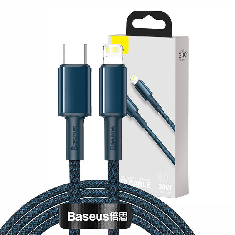 Baseus High Density Braided Cable Type-C to Lightning, PD, 20W, 2m (blue) - Product Image 12
