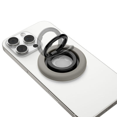 Spigen Nano Pop MagSafe Magnetic Ring for Phone - Gray and Black