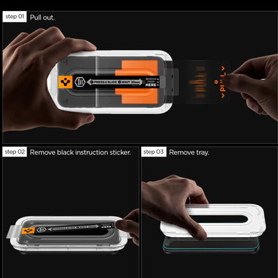 Spigen Glas.tR "EZ Fit Pro" HD Tempered Glass 2-pack for Samsung Galaxy S25 FE