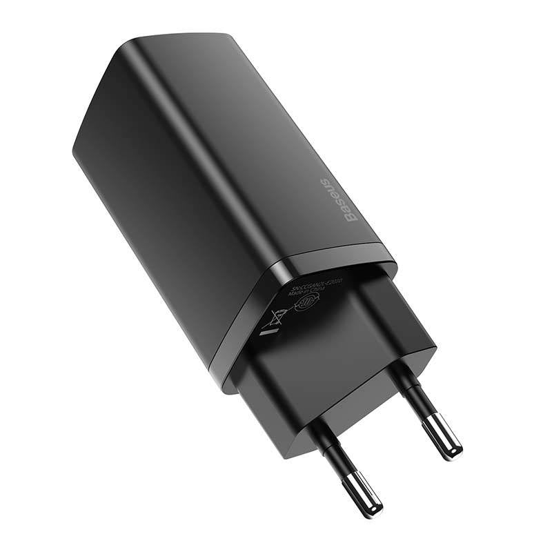 Quick Travel Charger Baseus GaN2 Lite USB+C 65W EU (black) - Product Image 2