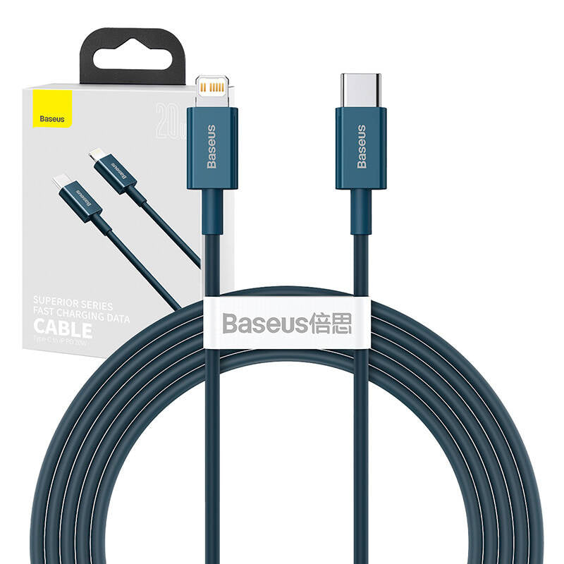 Baseus Superior Series Cable USB-C to iP, 20W, PD, 2m (blue) - Product Image 12