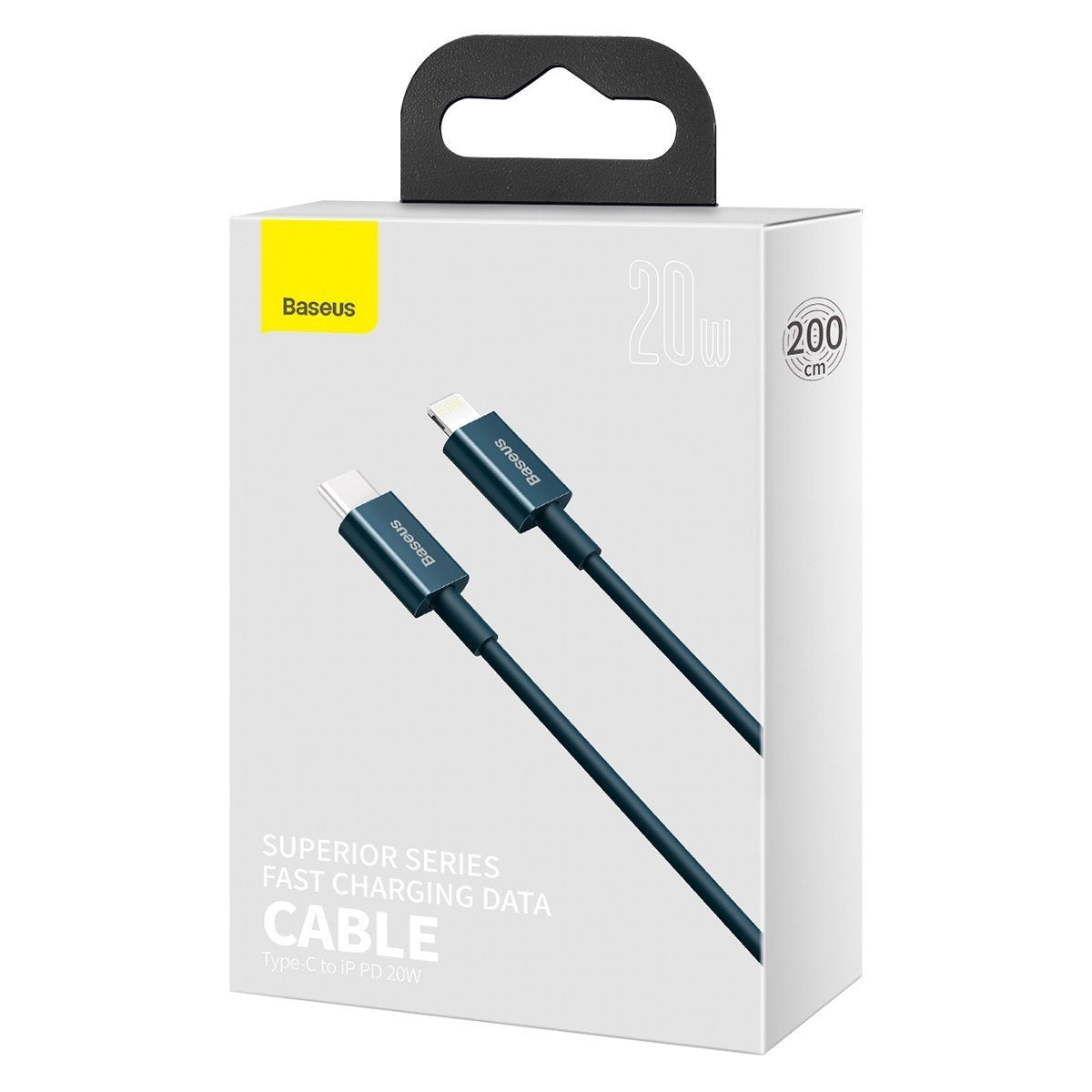 Baseus Superior Series Cable USB-C to iP, 20W, PD, 2m (blue) - Product Image 10