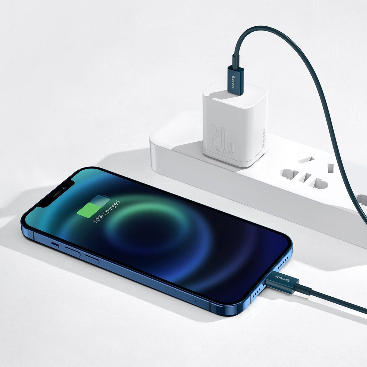 Baseus Superior Series Cable USB-C to iP, 20W, PD, 1m (blue) - Product Image 7