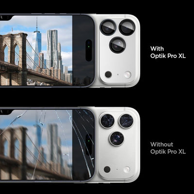 Spigen Optik Pro XL Camera Lens Glass for iPhone 17 Pro - Silver
