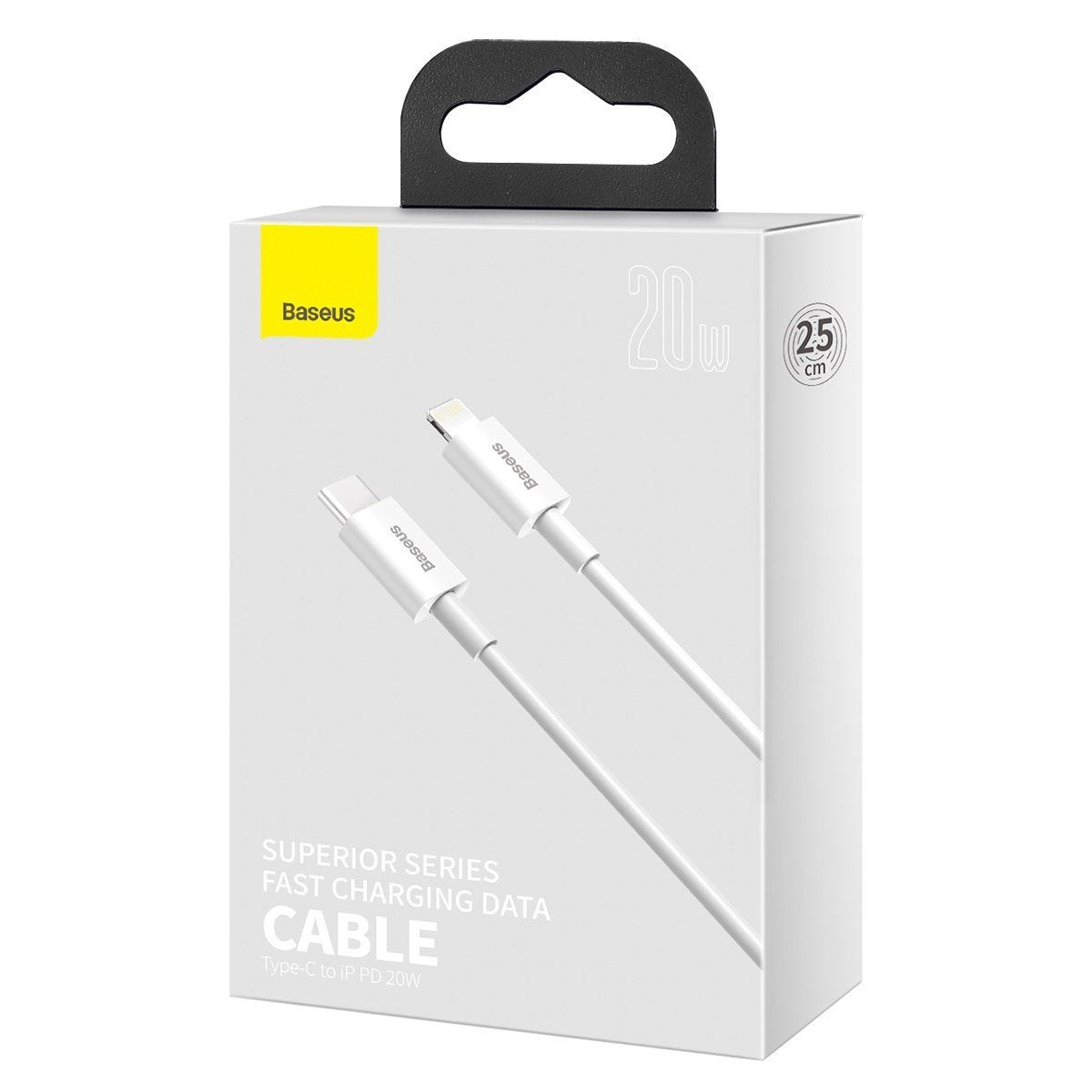 Baseus Superior Series Cable USB-C to Lightning, 20W, PD, 0,25m (white) - Product Image 11