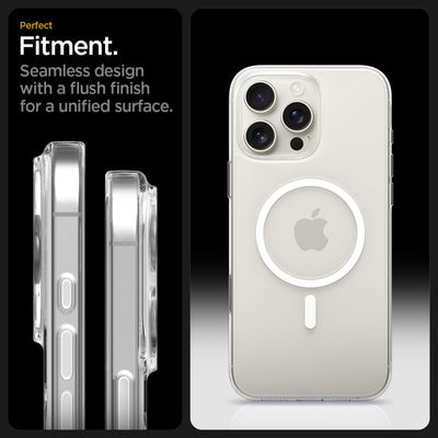Spigen Thin Fit MagSafe Case for iPhone 16 Pro Max - Clear and White