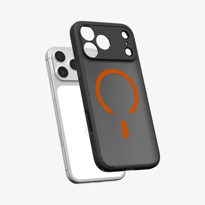 Spigen Ultra Hybrid MagSafe Case for iPhone 17 Pro Max - Black and Orange