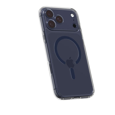 Spigen Ultra Hybrid MagSafe Case for iPhone 17 Pro Max - Clear Navy Blue
