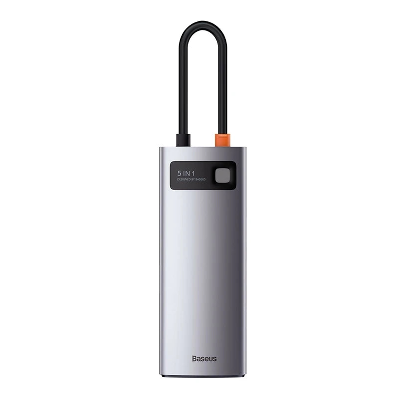 Hub 5in1 Baseus Metal Gleam Series, USB-C to 3x USB 3.0 + HDMI + USB-C PD - Product Image 2