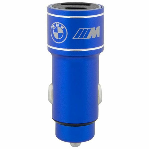 BMW M Edition PD-QC 3.0 20W Car Charger - Blue/Black