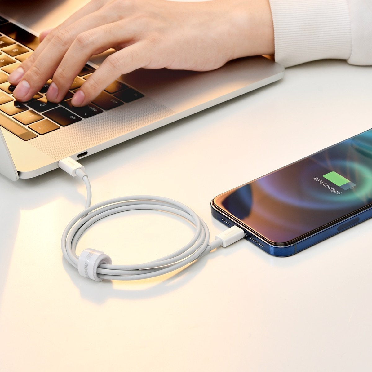 Baseus Superior Series Cable USB-C to Lightning, 20W, PD, 1,5m (white) - Product Image 9