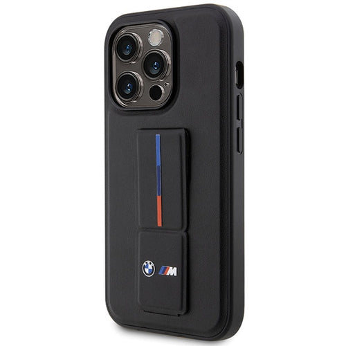 BMW Grip Stand Hot Stamp iPhone 14 Pro Case - Black