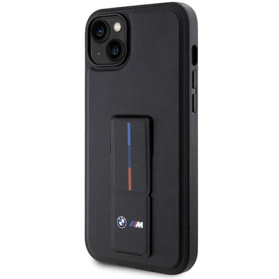 BMW Grip Stand Hot Stamp Case for iPhone 14 Plus / 15 Plus - Black