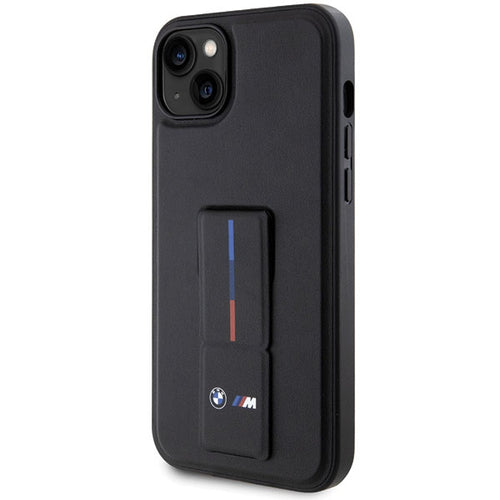 BMW Grip Stand Hot Stamp Case for iPhone 14 Plus / 15 Plus - Black