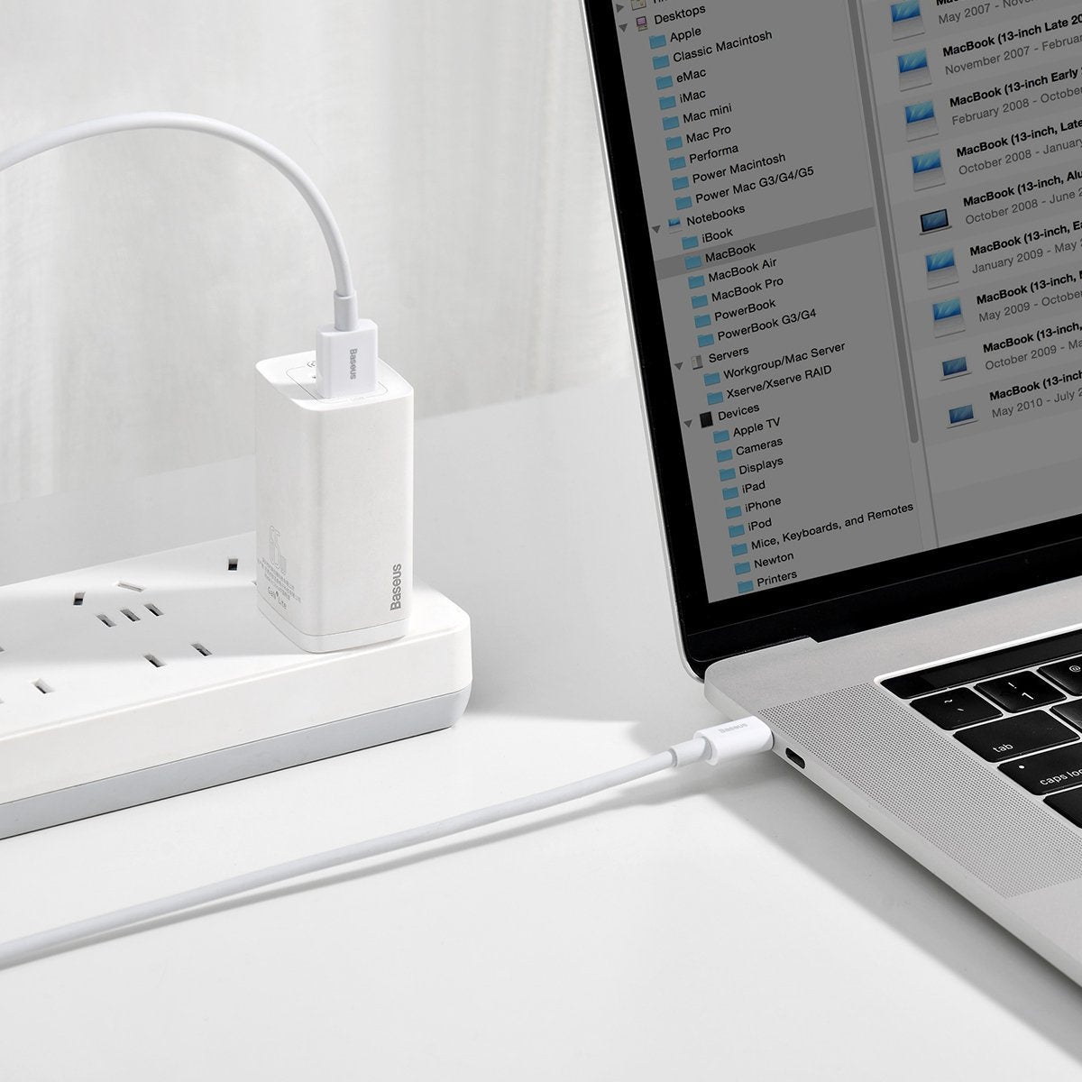 Baseus Superior Series Cable USB to USB-C, 66W, 2m (white) - Product Image 8