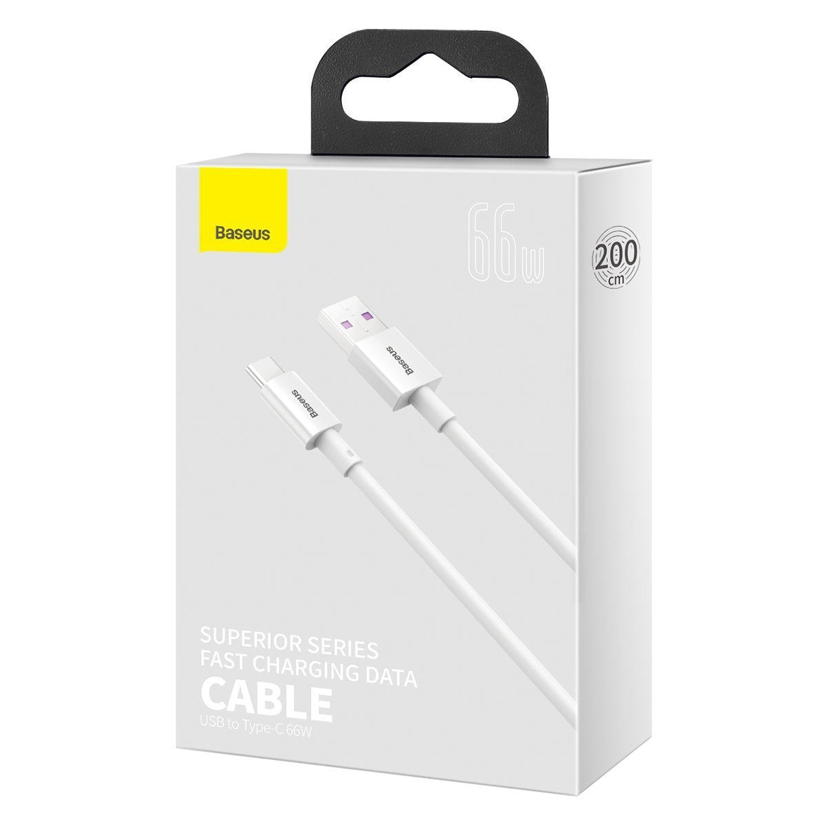 Baseus Superior Series Cable USB to USB-C, 66W, 2m (white) - Product Image 10