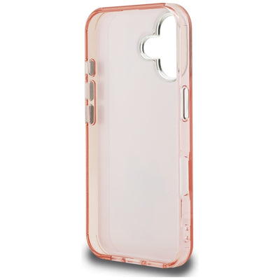 Karl Lagerfeld IML Aquarelle Choupette & Logo iPhone 16 Case - Pink