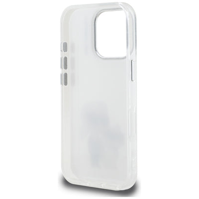 Karl Lagerfeld IML Aquarelle Karl & Choupette & Logo Case for iPhone 16 Pro Max - White