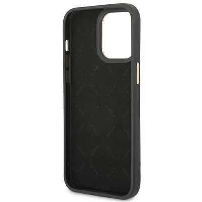 Guess 4G Vintage Gold Logo case for iPhone 14 Pro - black