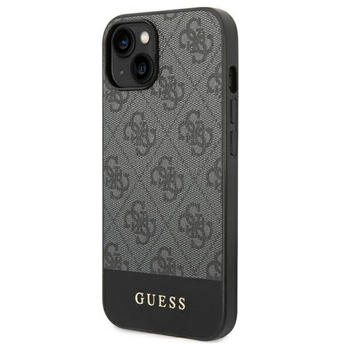Guess 4G Stripe Collection Case for iPhone 14 / 15 Plus - Gray