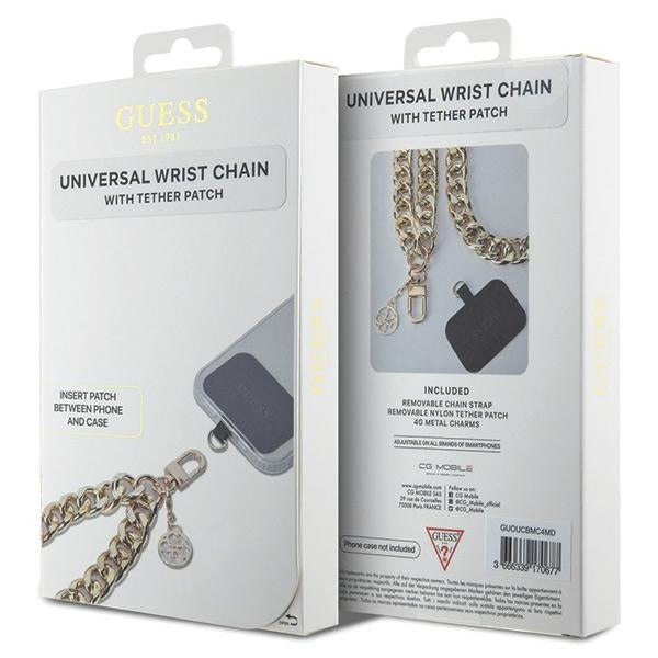 Guess GUOUCBMC4MD Universal Big HandStrap Phone Lanyard - Gold
