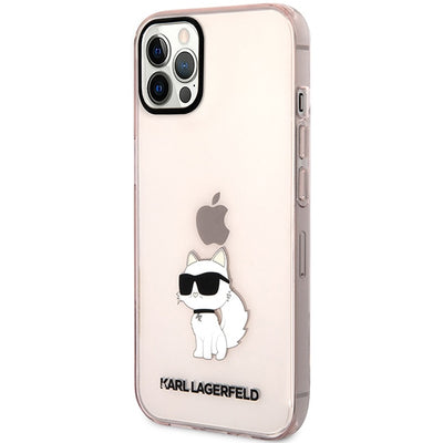 Etui Karl Lagerfeld Choupette Collection na iPhone 12 / 12 Pro - różowe