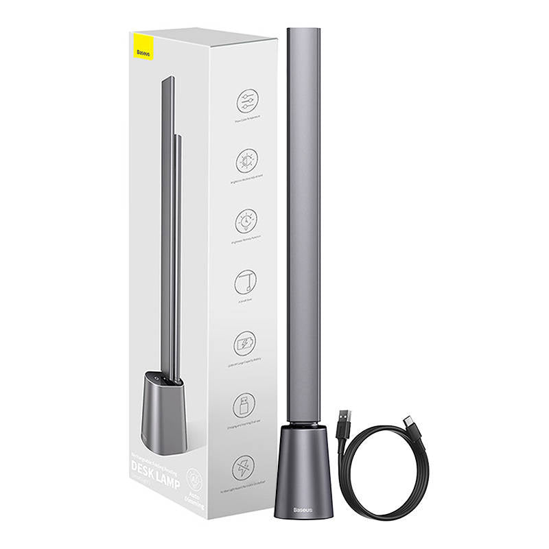 Baseus Smart Eye folding desk lamp rechargeable (grey) - Product Image 1