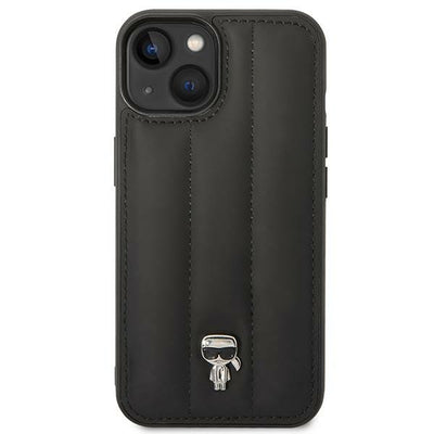 Karl Lagerfeld Puffy Ikonik Pin Case for iPhone 14 / 15 / 13 - Black