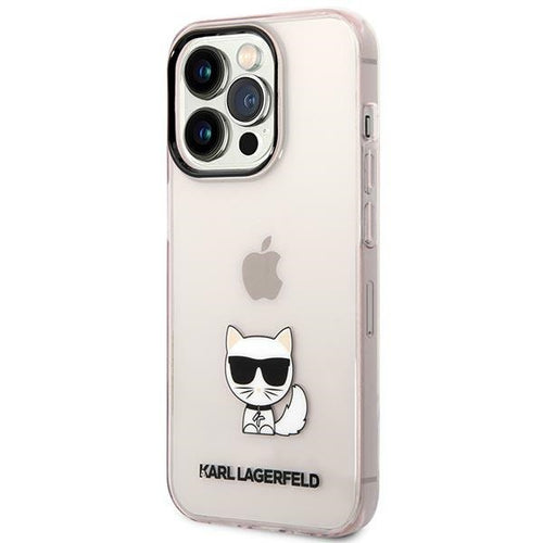 Karl Lagerfeld Choupette Body Case for iPhone 14 Pro Max - Pink