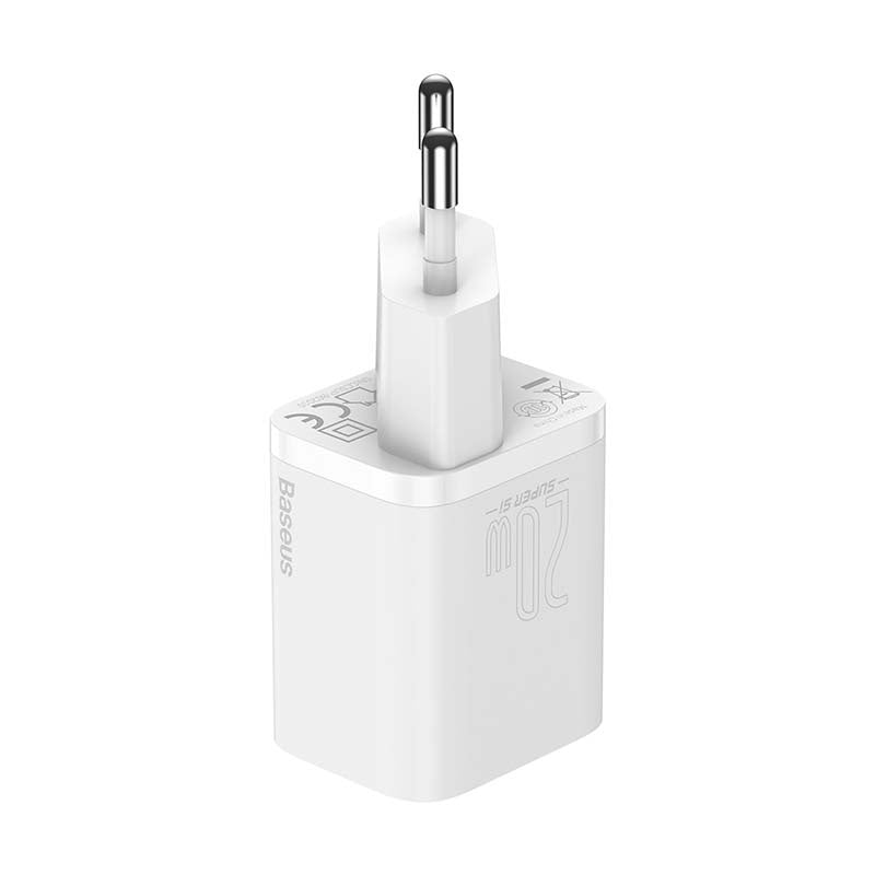 Baseus Super Si Quick Charger 1C 20W with USB-C cable for Lightning 1m (white) - Product Image 3