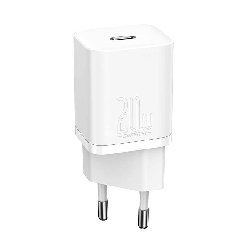 Baseus Super Si Quick Charger 1C 20W with USB-C cable for Lightning 1m (white) - Product Image 4