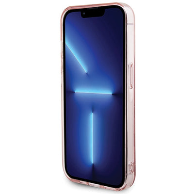 Karl Lagerfeld Monogram Choupette iPhone 15 Pro Case - Pink