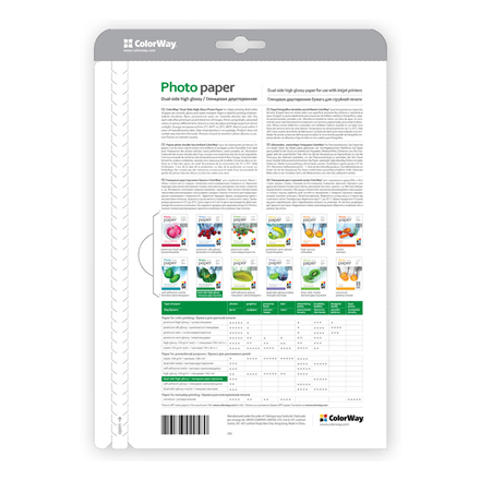 ColorWay Photo Paper, 50 sheets | Dual-side High Glossy | 155 g/m² | A4