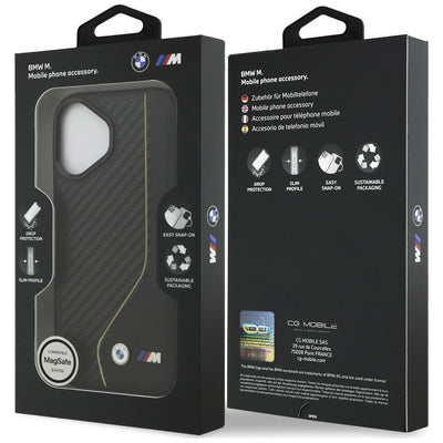 BMW M Carbon Line & Logo MagSafe Case for iPhone 17 - Yellow