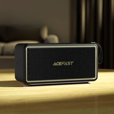 Acefast K3 Ultra Wireless Speaker with RGB Backlight Bluetooth 5.4 - Black