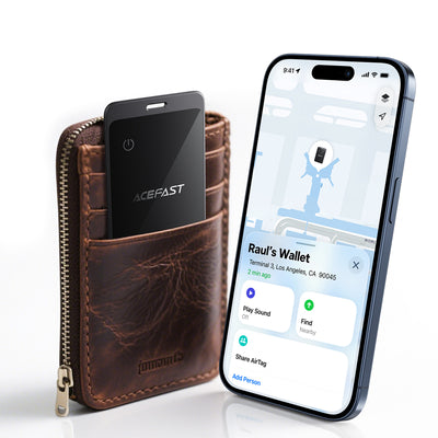 Acefast S3 metal card positioning device single metal gray