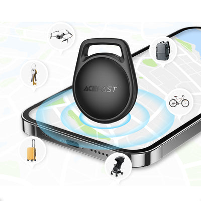Acefast S2 Bluetooth Locator Compatible with Apple Find My - Black