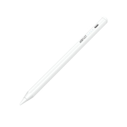 Acefast V1 Universal Capacitive Stylus with 2 Interchangeable Tips - White