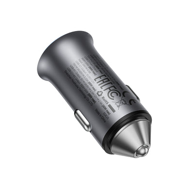 Acefast B16 95W USB-A + USB-C Car Charger - Gray