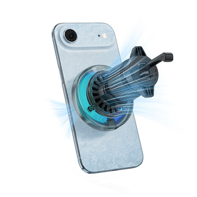 Acefast D61 Magnetic Car Air Vent Holder with Qi2 25W Wireless Charging - Gray