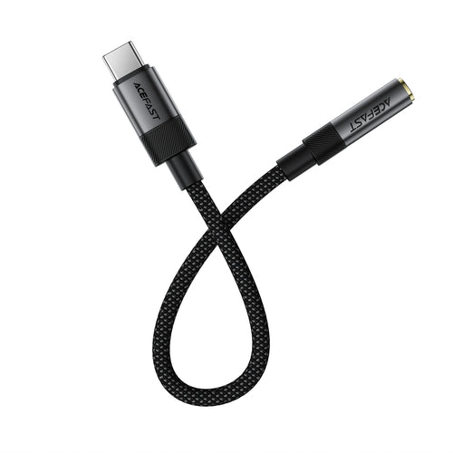 Acefast J12 USB-C to 3.5mm mini jack adapter - black